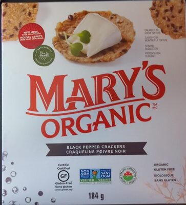 Black Pepper Organic Crackers, Black Pepper