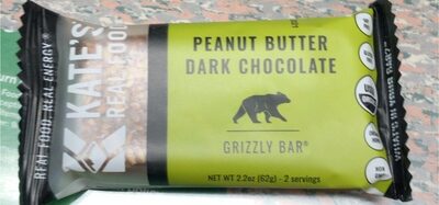 Peanut Butter Dark Chocolate Grizzly Bar, Peanut Butter Dark Chocolate