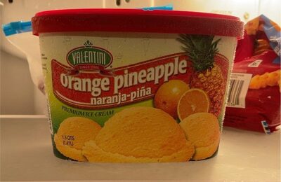 Orange Pineapple Premium Ice Cream, Orange Pineapple
