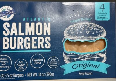 Original Salmon Atlantic Burgers, Original Salmon