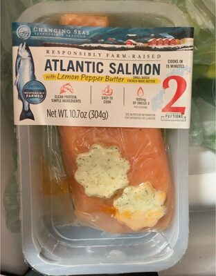 Atlantic Salmon With Lemon Pepper Butter, Lemon Pepper Butter