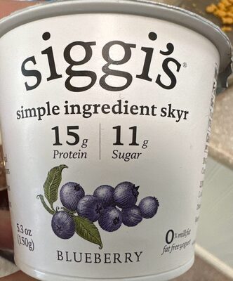 Blueberry Icelandic Skyr Strained Non-Fat Yogurt, Blueberry