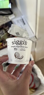 Coconut Icelandic Style Cream-Skyr Strained Low-Fat Yogurt, Coconut