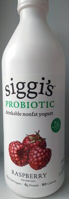 Raspberry Probiotic Drinkable Non-Fat Yogurt, Raspberry