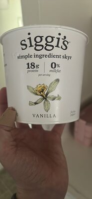 Vanilla Icelandic Style Skyr Strained Non-Fat Yogurt, Vanilla