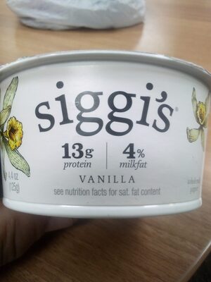 siggis Vanilla Icelandic-Style Whole Milk Yogurt, 4.4 oz