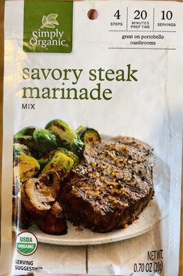 Savory Steak Marinade Mix, Savory Steak