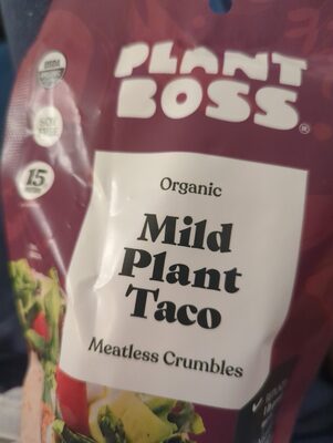 Mild Organic Plant Taco Meatless Crumbles, Mild