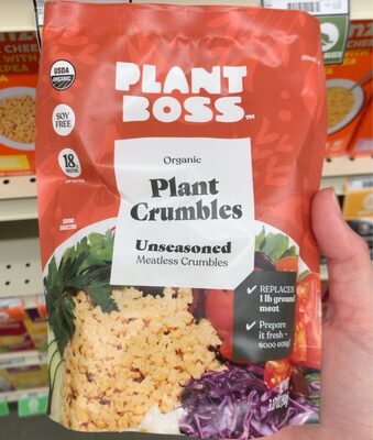 Unseasoned Organic Meatless Plant Crumbles, Unseasoned