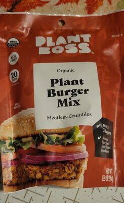Organic Plant Burger Mix