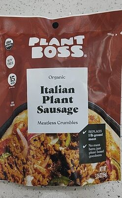 Organic Italian Plant Sausage, Italian Plant