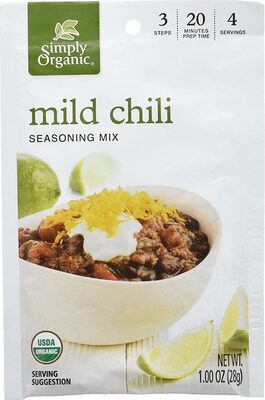 Mild Chili Seasoning Mix, Mild Chili