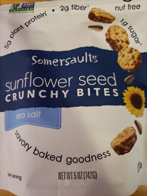 Sea Salt Sunflower Seed Crunchy Bites, Sea Salt