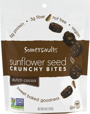 Dutch Cocoa Sunflower Seed Crunchy Bites, Dutch Cocoa
