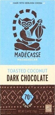 Madagascar Toasted Coconut Heirloom Chocolate, Madagascar Toasted Coconut