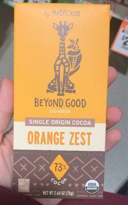 Orange Zest 73% Single Origin Cocoa, Orange Zest