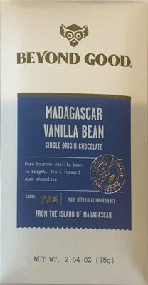 Madagascar Vanilla Bean Single Origin Chocolate, Madagascar Vanilla Bean