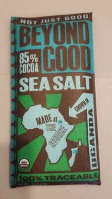 Sea Salt Uganda 85% Cocoa Single Origin Chocolate, Sea Salt