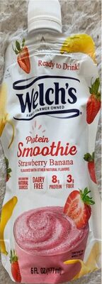 Strawberry Banana Flavored Protein Smoothie, Strawberry Banana