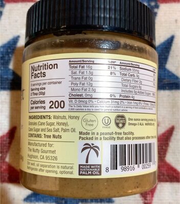 Honey Walnut Butter, Honey