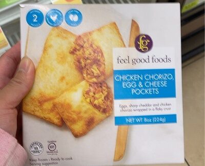 Chicken Chorizo, Egg & Cheese Pockets, Chicken Chorizo, Egg & Cheese