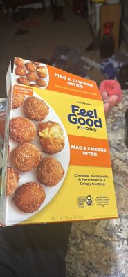 Three Cheese Mac & Cheese Blend Of Yellow Cheddar, Mozzarella And Parmesan Mac & Cheese In A Crispy Golden Crust Bites, Three Cheese Mac & Cheese