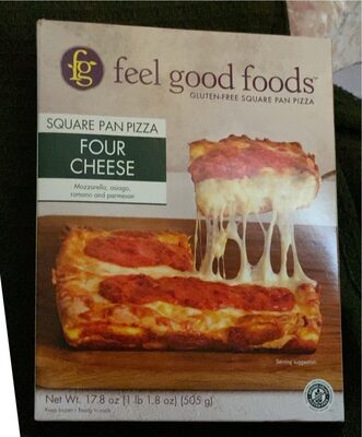 Four Cheese Gluten-Free Square Pan Pizza, Four Cheese