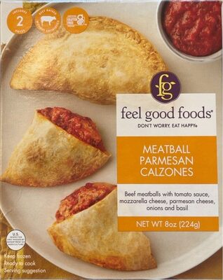 Beef Meatballs With Tomato Sauce, Mozzarella Cheese, Parmesan Cheese, Onions And Basil Calzones, Meatball Parmesan