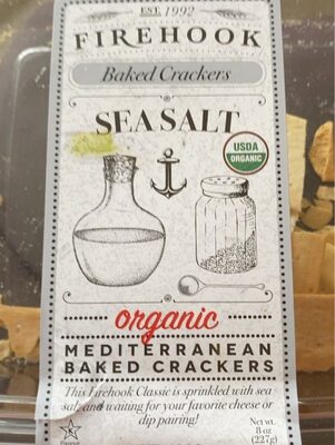 Sea Salt Organic Mediterranean Baked Crackers
