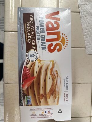 Chocolate Chip Plant-Based Protein Pancakes, Chocolate Chip