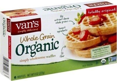 Van's, Whole Grain Organic Simply Wholesome Waffles