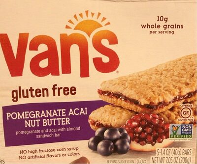 Pomegranate Acai Nut Butter With Almond Sandwich Bar, Pomegranate Acai Nut Butter