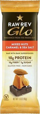 Mixed Nuts Caramel & Sea Salt Bars With Raw Superfoods, Mixed Nuts Caramel & Sea Salt