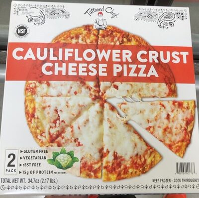 Cauliflower Crust Cheese Pizza, Cauliflower Crust Cheese