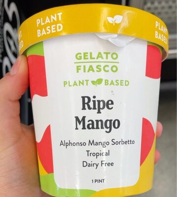 Dairy Free Ripe Mango Sorbetto, Ripe Mango