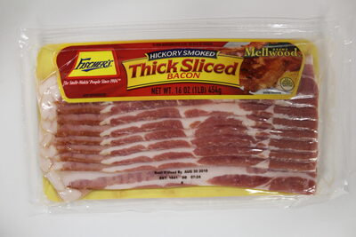 Hickory Smoked Thick Sliced Bacon, Hickory Smoked