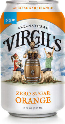 Zero Sugar Orange Soda, Orange