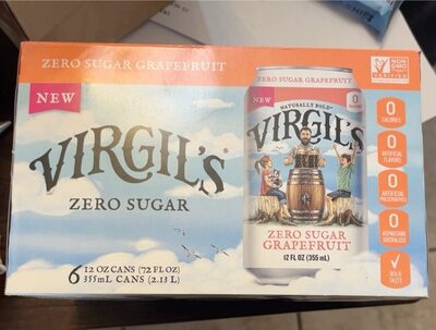 Grapefruit Zero Sugar Soda, Grapefruit