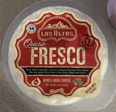 Queso Fresco Whole Milk Cheese