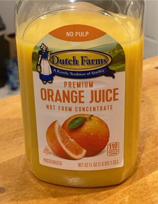 Premium Orange No Pulp Juice, Orange