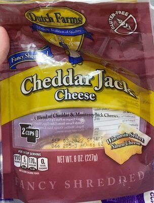 Cheddar Jack Fancy Shredded Cheese, Cheddar Jack