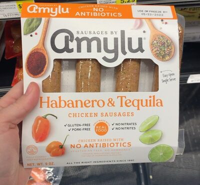 Spicy Habanero & Tequila Chicken Sausages, Spicy Habanero & Tequila