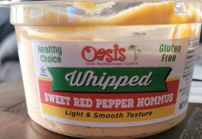 Sweet Red Pepper Hommus Whipped, Sweet Red Pepper Hommus