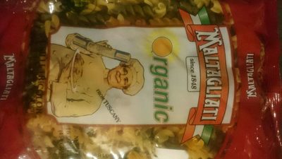 Macaroni Product Organic Durum Wheat Semolina Pasta, Fusilli Tricolor #367