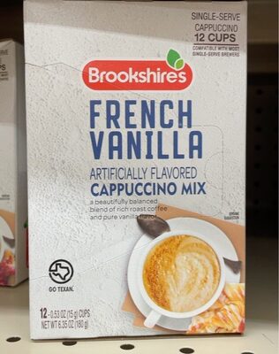 French Vanilla Cappuccino Mix Single-Serve Cups, French Vanilla