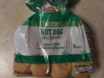 Hot Dog Sliced Enriched Buns, Hot Dog