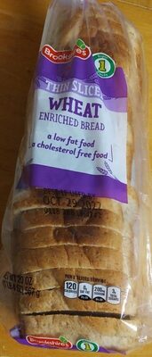 Wheat Thin Sliced Enriched Bread, Wheat