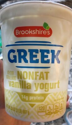 Vanilla Nonfat Greek Yogurt, Vanilla