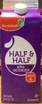 Half & Half Ultra- Pasteurized Grade A Milk
