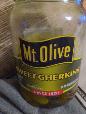 Mt. Olive Sweet Gherkins, 16 Fl Oz